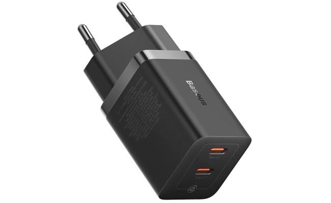 Baseus GaN5 Pro Fast Charger Dual Type C Port, 40W EU, BCT technology- Black